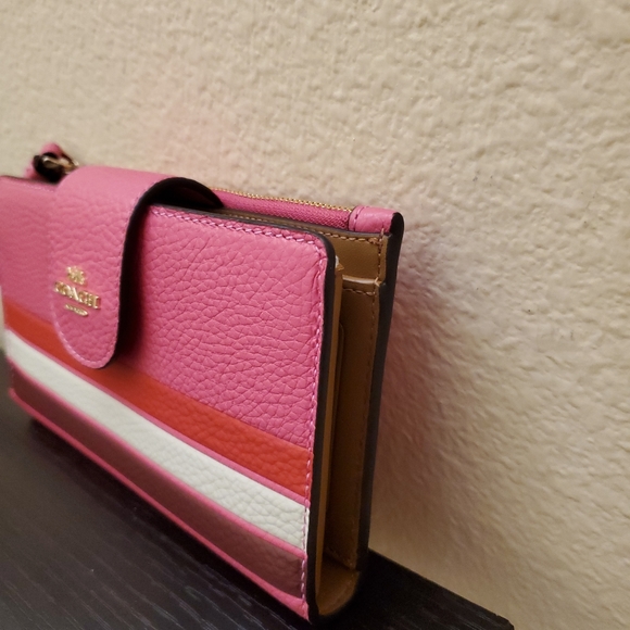 Coach Phone Tech Wallet Retro Stripe - Picture 3 of 10